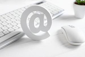 courrier icône, à symbole pour email adresse photo