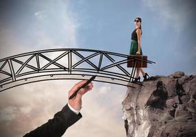 femme des croix une pont photo