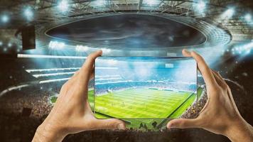 regarder une vivre des sports un événement sur votre mobile photo