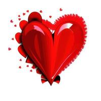 rouge cœur formes pour valentines journée photo