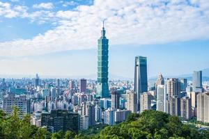 Tour Taipei 101 et vue sur Taipei, Taiwan photo