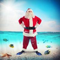 Père Noël claus sur vacances photo