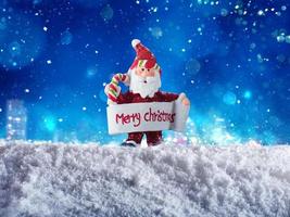 fantoche Père Noël claus pour joyeux Noël photo