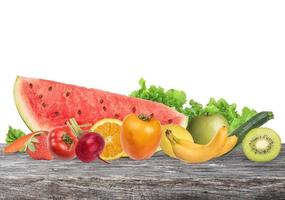 coloré bannière de des fruits. en bonne santé nourriture concept photo
