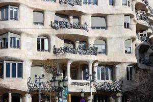 pedrera bâtiment dans le ville de Barcelone photo