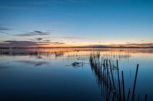 Estuaire de l'Albufera à Valence, Espagne photo