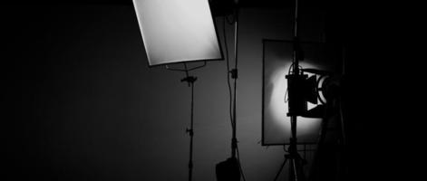 film lumière pour vidéo production caméra dans studio ensemble ou utilisation comme studio photo tirer lumière