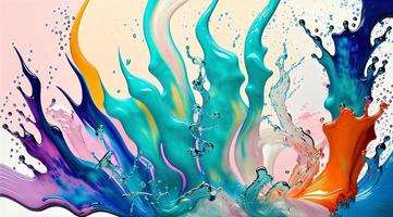 peinture liquide abstraite photo