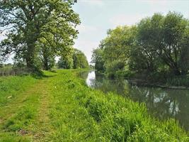 sentier à côté de le pocklington canal, est Yorkshire, Angleterre photo