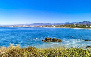 magnifique ville paysage marin paysage Naturel panorama vue puerto escondido Mexique. photo