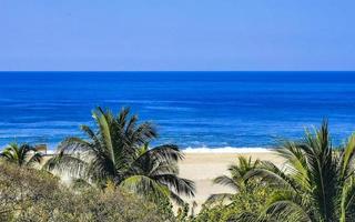 magnifique ville paysage marin paysage Naturel panorama vue puerto escondido Mexique. photo