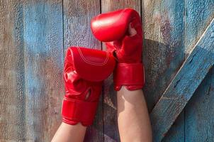 gant de boxe rouge photo