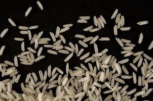 blanc riz sur noir Contexte photo