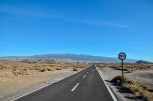 route par le scénique paysage photo