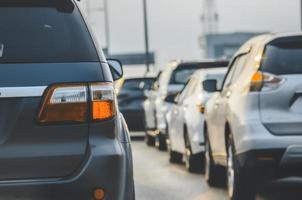 embouteillage sur une route photo