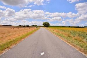 route par le scénique paysage photo