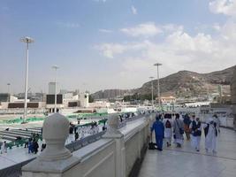 Mecque, saoudien Saoudite, Mars 2023 - magnifique à l'extérieur vue de masjid Al haram, Mecque. photo