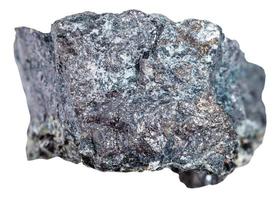 spécimen de magnétite minerai isolé sur blanc photo