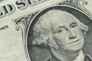 George Washington portrait sur le nous un dollar facture macro photo