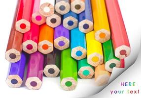 Couleur des crayons fermer photo