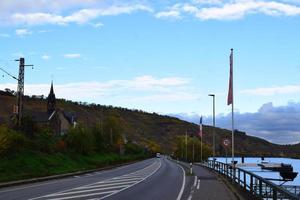 moselle vallée route à gagner dans l'automne photo