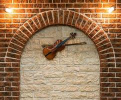 élément de le intérieur avec une violon photo