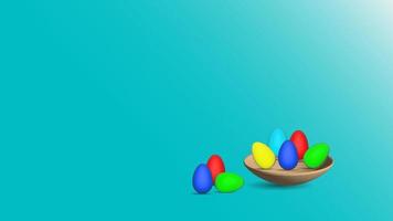 content Pâques journée Contexte conception avec coloré des œufs photo