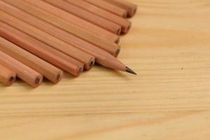 marron en bois crayon photo