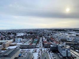 un aérien vue de reykjavik dans Islande photo