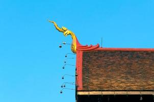 gâble toit temple thaïlandais architecture ,nord Thaïlande photo