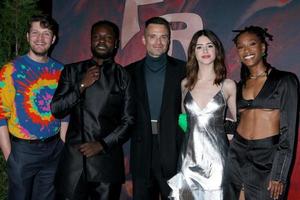 los anges, Mar 3 - Brett plus, jour okeniyi, Sébastien Stan, Marguerite Edgar Jones, jojo t Gibbs à le Frais première et mixer, Arrivées à Hollywood américain légion Publier 43 sur Mars 3, 2022 dans los anges, Californie photo