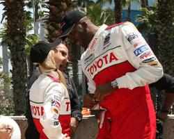 beca gordon John salley après le célébrité course Toyota longue plage grandiose prix procélébrité course 2008 longue plage avril 19 20082008 photo