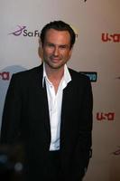 Christian couvreur en arrivant à le bnc tca fête à le Beverly Hilton Hôtel dans Beverly collines Californie en juillet 20 20082008 photo