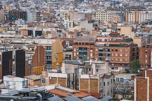 Vue du paysage urbain des bâtiments de barcelone