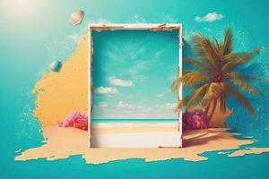 abstrait tropical concept pour une moderne torsion photo