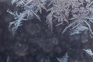 neige modèle sur le verre de gel photo