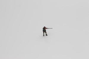 une proche en haut de miniature figure de une chasseur photo