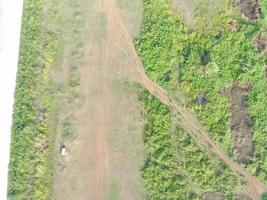 aérien vue de terre cartographie par sans pilote aérien véhicule dans bogor, Indonésie. photo