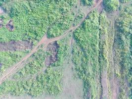 aérien vue de terre cartographie par sans pilote aérien véhicule dans bogor, Indonésie. photo