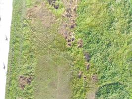 aérien vue de terre cartographie par sans pilote aérien véhicule dans bogor, Indonésie. photo