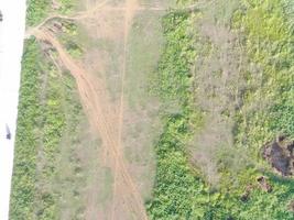 aérien vue de terre cartographie par sans pilote aérien véhicule dans bogor, Indonésie. photo