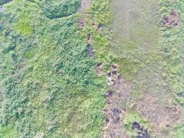 aérien vue de terre cartographie par sans pilote aérien véhicule dans bogor, Indonésie. photo