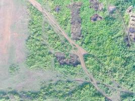 aérien vue de terre cartographie par sans pilote aérien véhicule dans bogor, Indonésie. photo