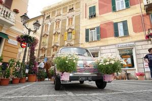 Gênes, Italie - 5 mai 2018 - retour d'euroflora à Gênes dans le scénario unique des parcs nervi photo