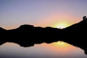 belle vue du coucher de soleil photo