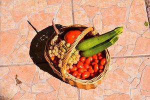 panier de légumes photo