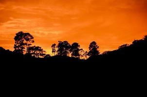 belle vue du coucher de soleil photo