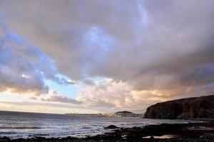 coucher de soleil sur la mer photo