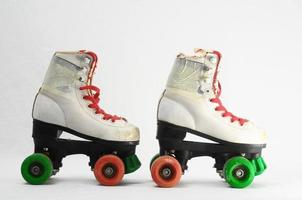 blanc rouleau patins photo