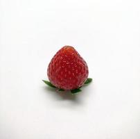 fraise isolé dans blanc Contexte photo